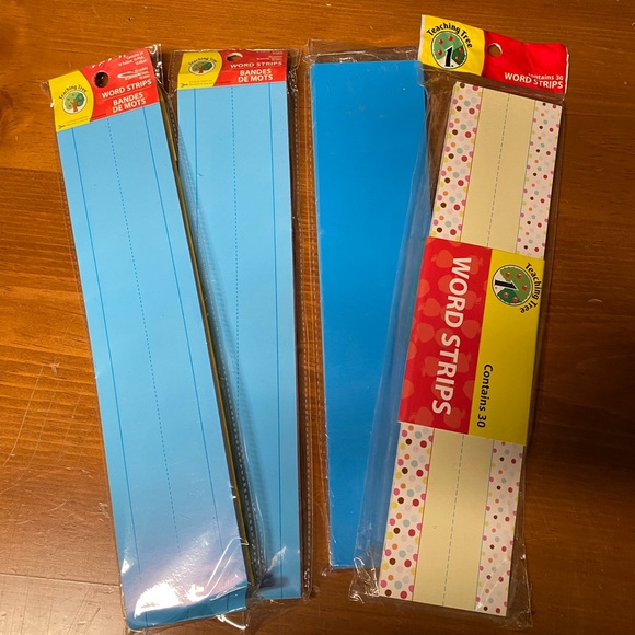 NWT Set of WORD STRIPS - 4 packs blank &  2 with Science/SS words - Picture 1 of 2